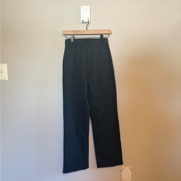 Aritzia Wilfred Free • Modern Utility Pant Women's Size‎ 00 in Black Wide Leg - Picture 9 of 12